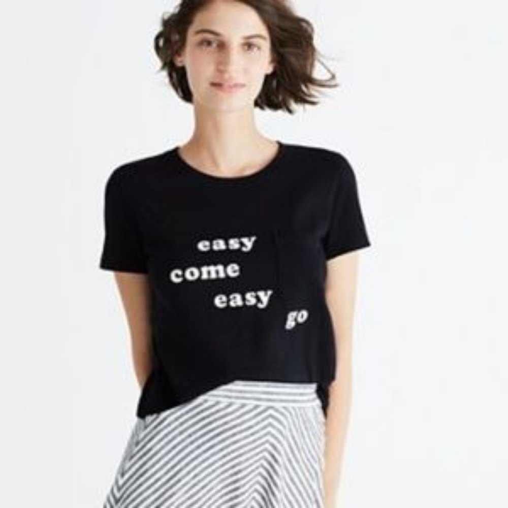 Madewell Easy Come Easy Go Pocket Tee Shirt NWOT